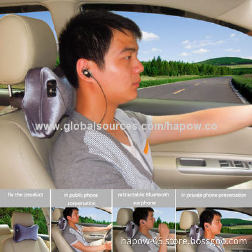 Wireless hands free car kit for phone call with bluetooth 4.0 speaker and earphone, supports HFP/HSP